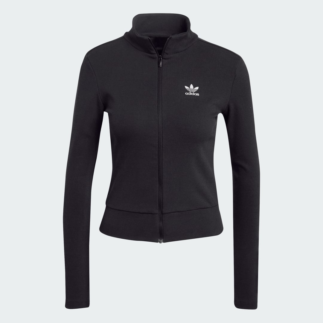 Essentials Ribbed Full-Zip Track Top