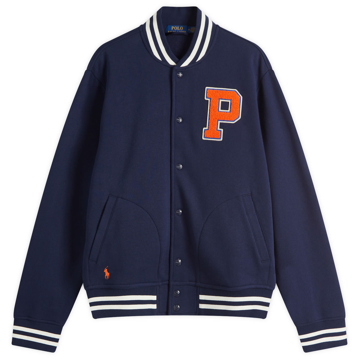 Bomber bunda Polo by Ralph Lauren Fleece Baseball Jacket Modrá | 710959022001, 0