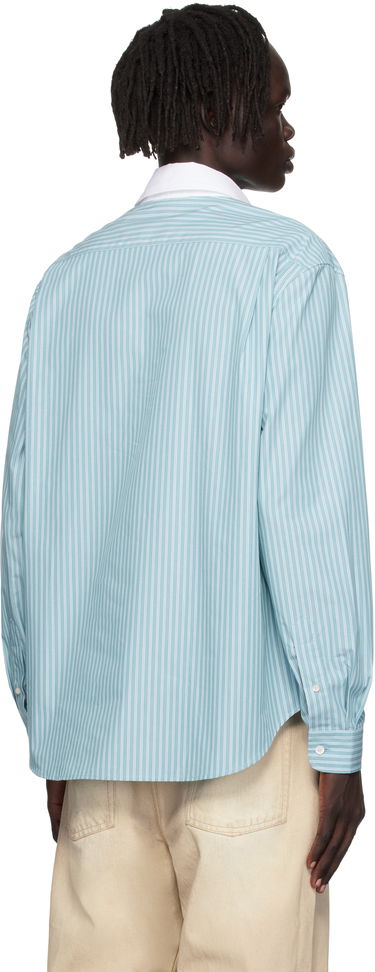 Košeľa Acne Studios Acne Studios Striped Button-Up Shirt Tyrkysová | CB0114-, 2