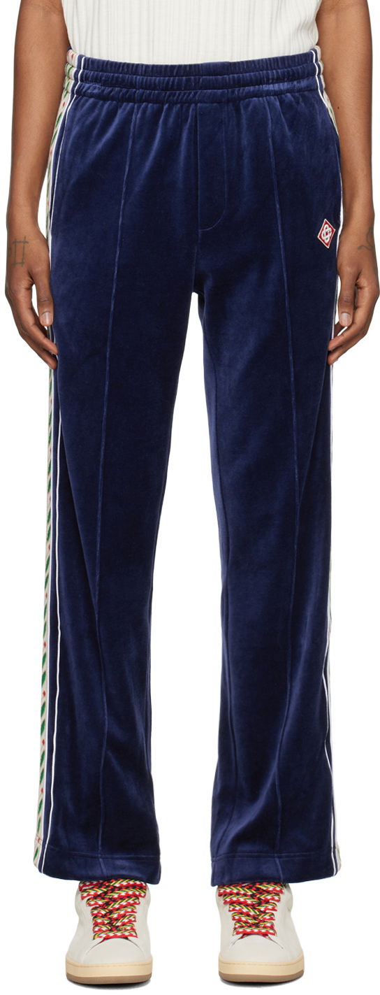 Tepláky Casablanca Laurel Track Pants Navy | MPS24-JTR-078-01