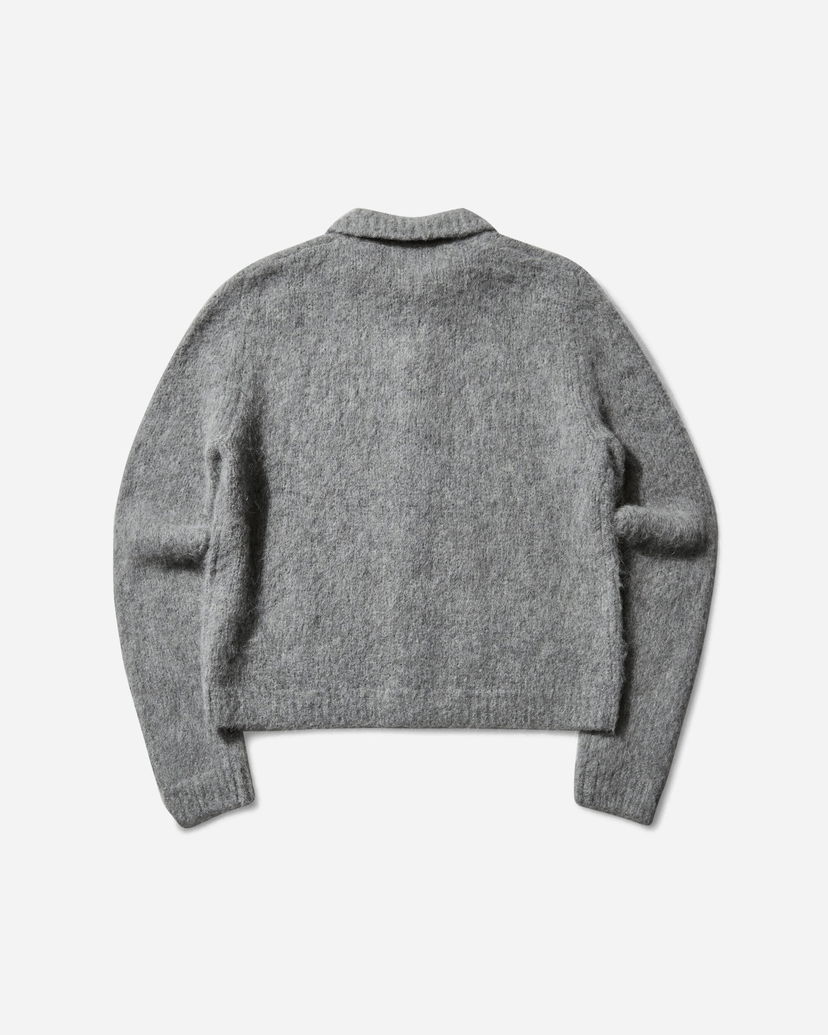 Sveter Dries Van Noten Cropped Wool Cardigan Šedá | 252-021225-2709 804