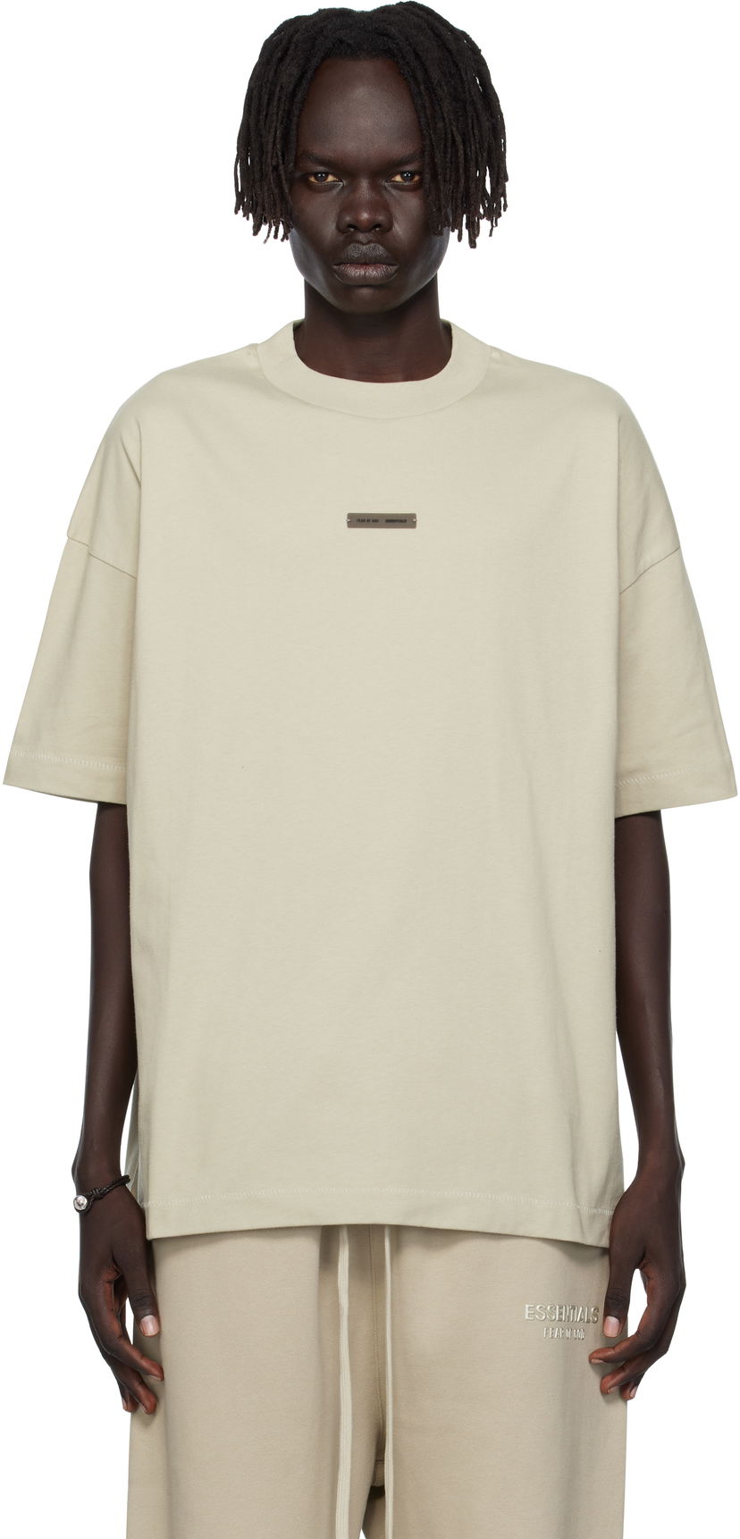 Tričko Fear of God ESSENTIALS Classic Fit T-Shirt Béžová | 125SP254196F