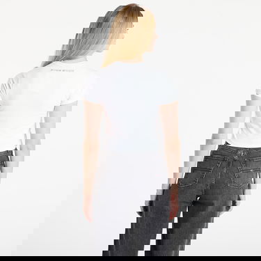 Crop Top Nike Fitted Cropped Crewneck T-Shirt Biela | IO2244-100, 2