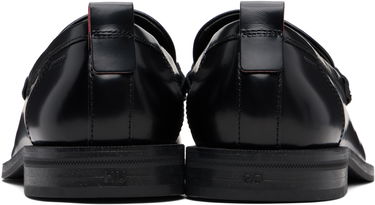 Oblečenie a doplnky BOSS Stacked-Logo Bit Leather Loafers Čierna | 50548574, 2