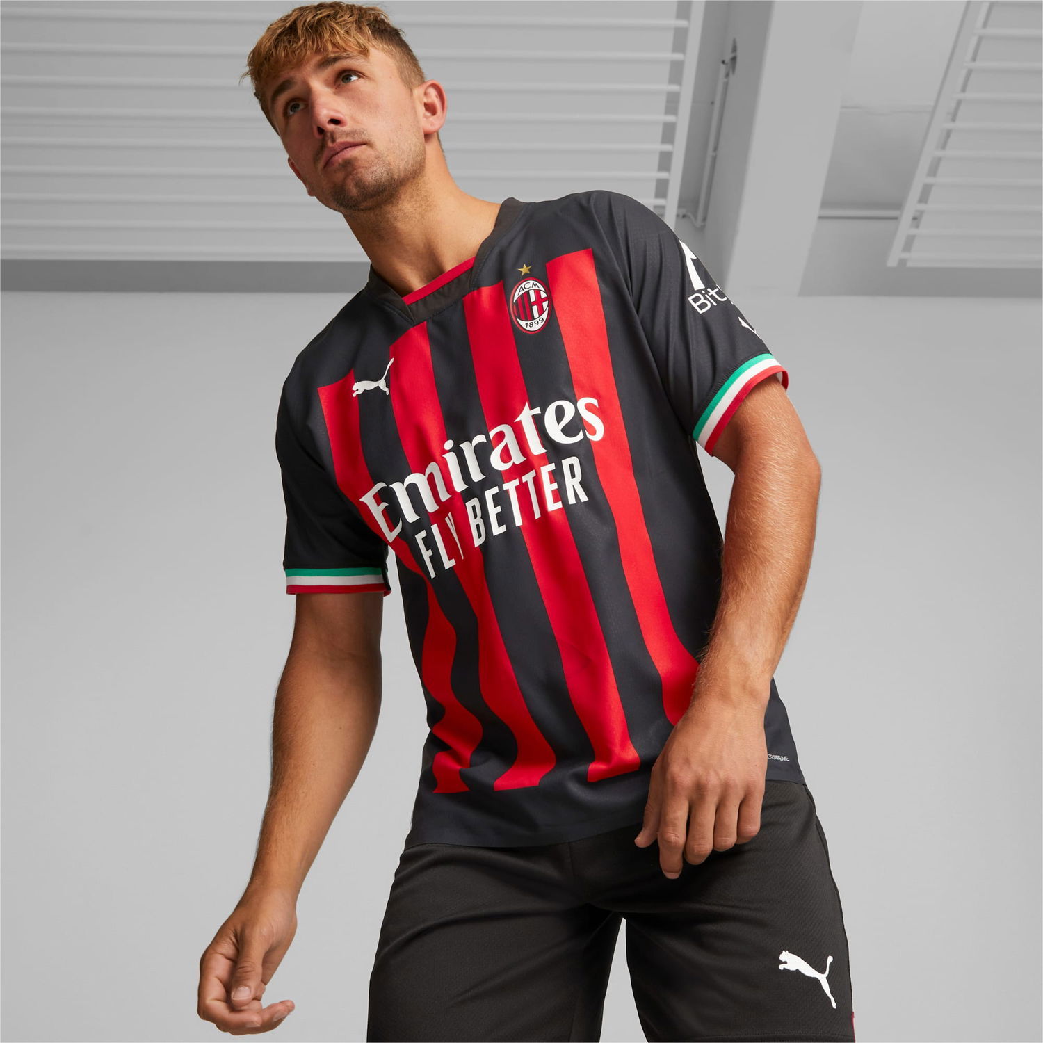 Dres Puma AC Milan 22/23 Authentic Home Jersey Čierna | 765821_01, 1