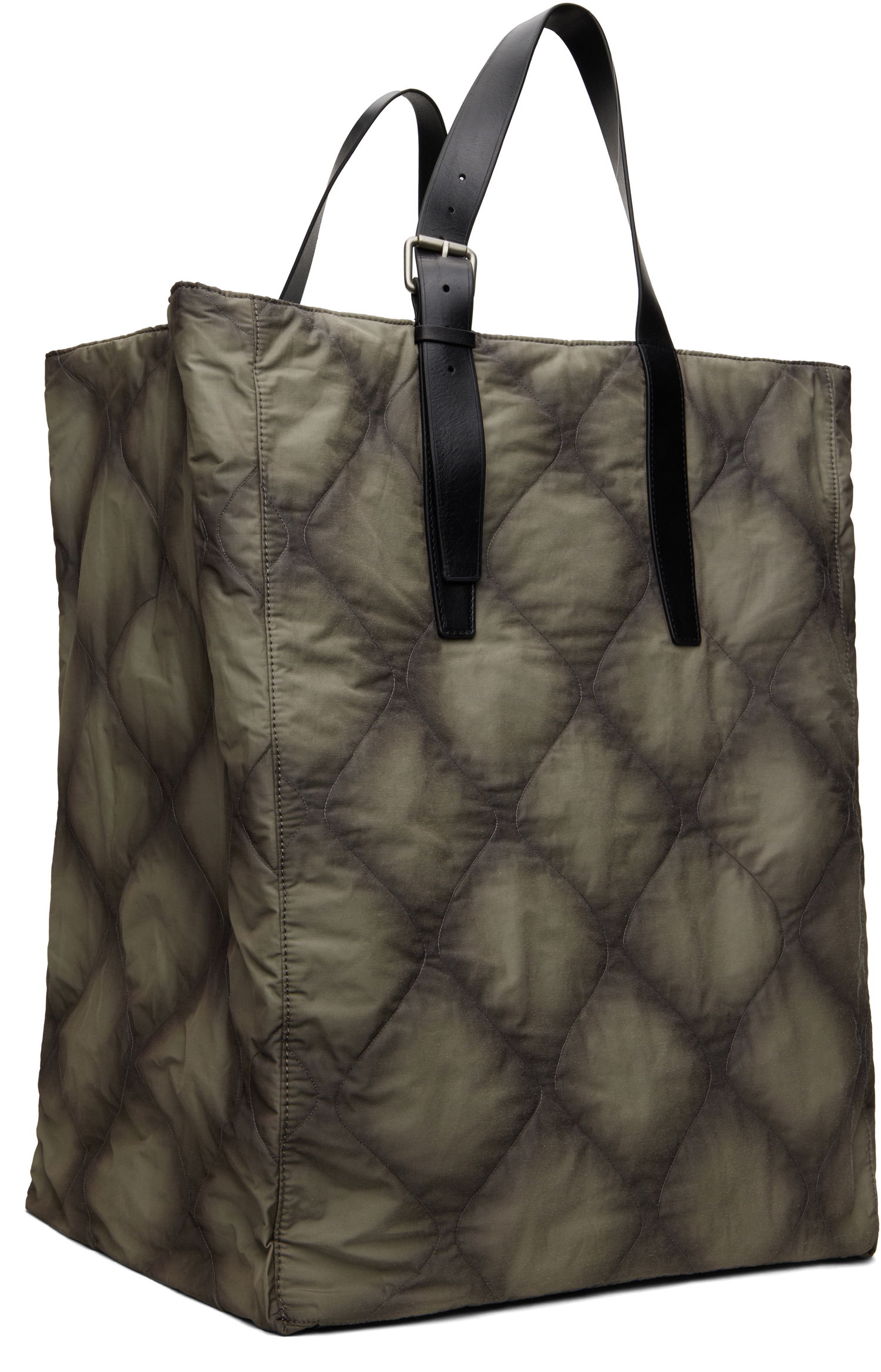 Tote bag Dries Van Noten Dries Van Noten Quilted Canvas Tote Bag Zelené | 251-021507-895, 1