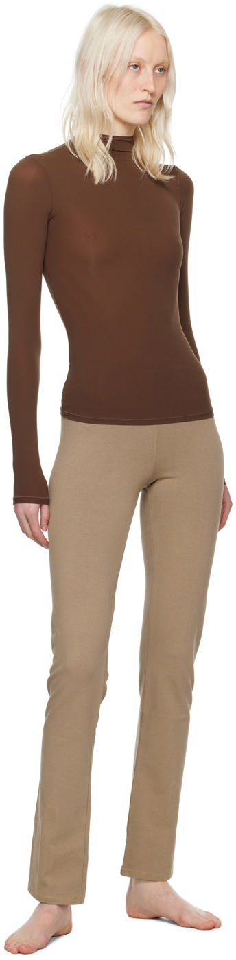 Sveter SKIMS SKIMS Fits Everybody Turtleneck Top Hnedá | AP-TTN-1230, 3