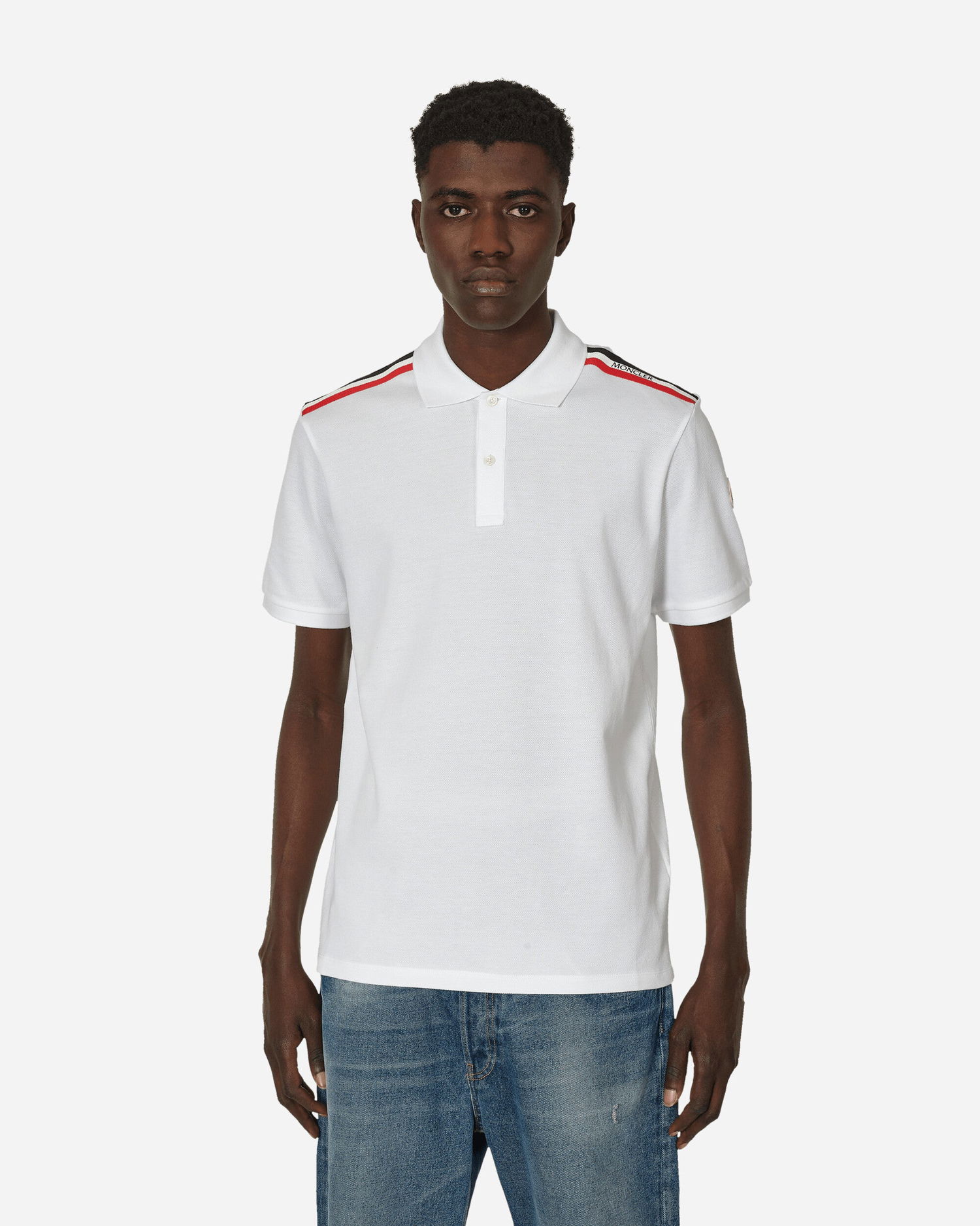 Košeľa Moncler Striped Polo Shirt Biela | 8A0002089A16 002, 0