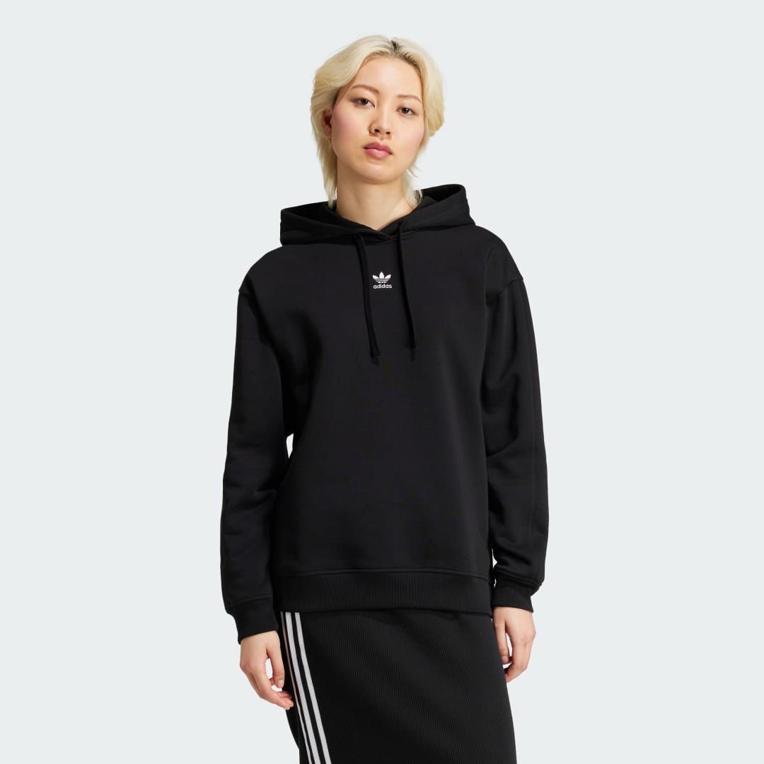 Mikina adidas Performance Essentials Loose Fleece Hoodie Čierna | IW5711, 0