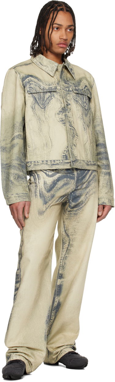 Bunda Camper Distorted Print Denim Jacket Rôznofarebný | AU00005-011, 3