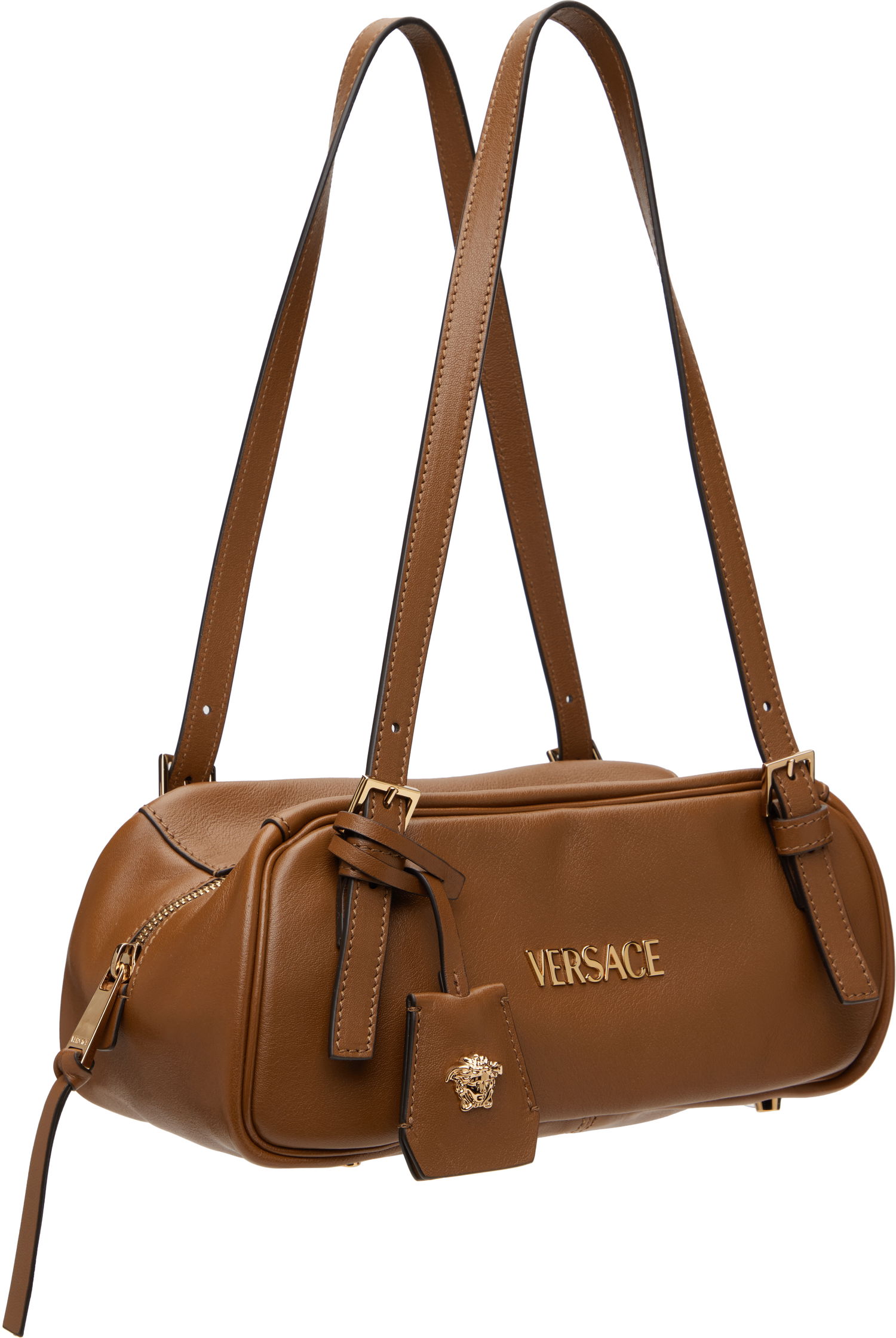 Kabelka Versace Versace Tag Bowling Shoulder Bag Hnedá | 1015792_1A13171_1N19V, 1