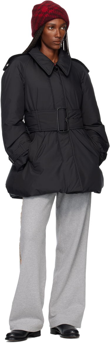 Prešívaná bunda Burberry Belted Berryhill Padded Car Down Coat Čierna | 8118455, 3