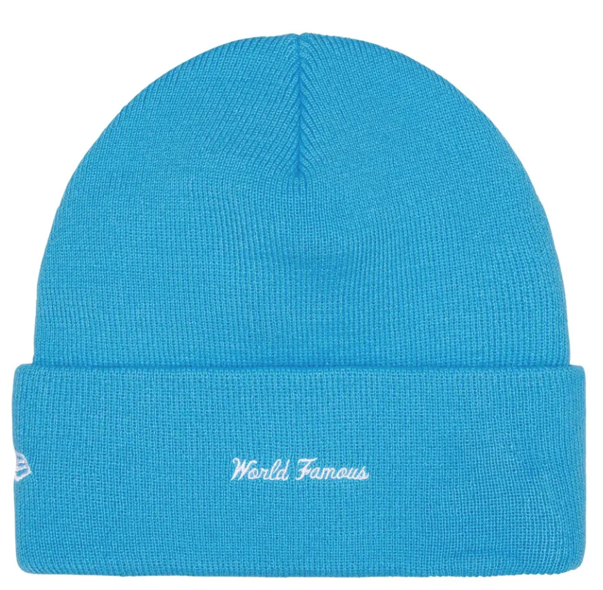 Kulicha Supreme New Era Box Logo Beanie FW25 Tyrkysová | FW25BN5 CYAN, 1