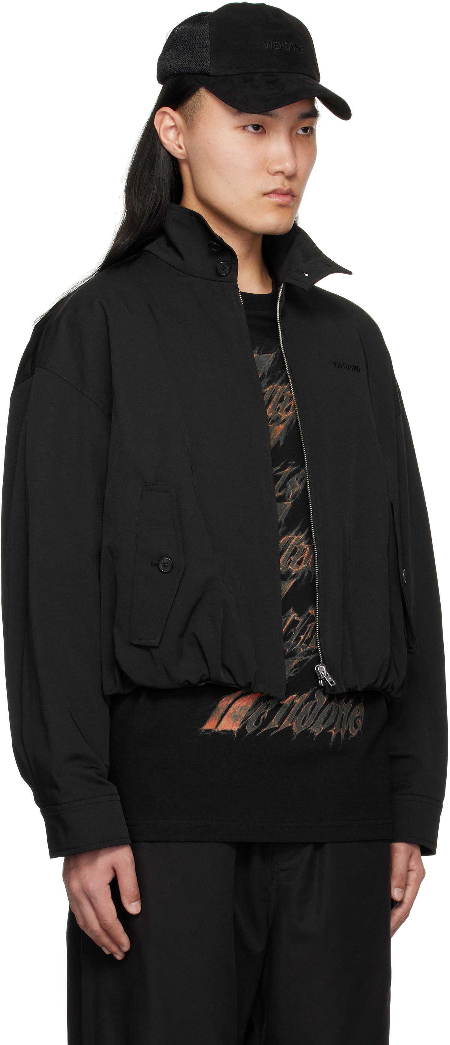 Bomber bunda We11done We11done Harrington Jacket Čierna | WD-JP0-25-003-U-BK, 1
