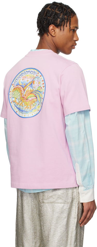 Tričko Casablanca Casablanca 'The Four Elements' T-Shirt Ružová | MS25-JTS-001-09, 2
