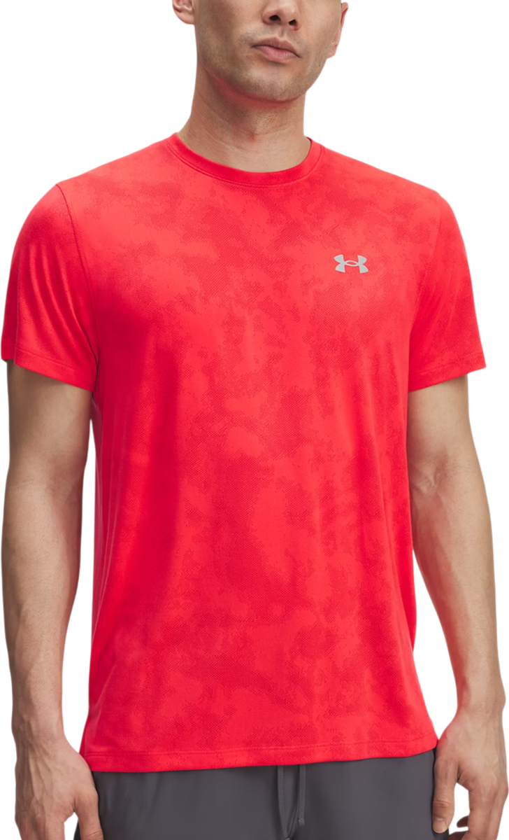 Tričko Under Armour Under Armour UA Launch Camo Short Sleeve T-Shirt Červená | 6006098-713, 0