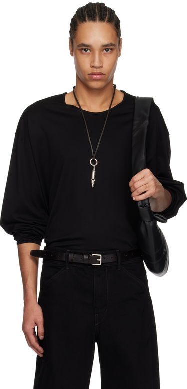 Tričko LEMAIRE Lemaire Relaxed Long Sleeve T-Shirt Čierna | TO1375 LJ1018, 0