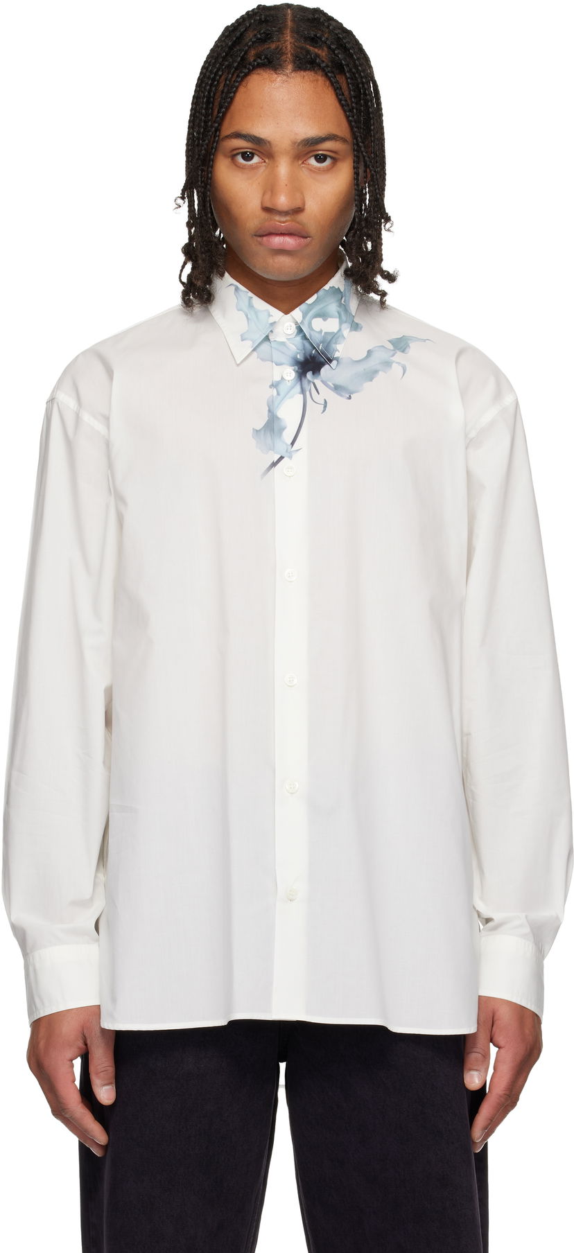 Košeľa Dries Van Noten Dries Van Noten Loose Cotton Shirt Biela | 252-020732-2008