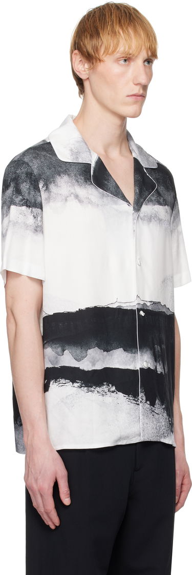 Košeľa Balmain Balmain Pyjama Moon Print Shirt Biela | EH0HN087VI27, 1