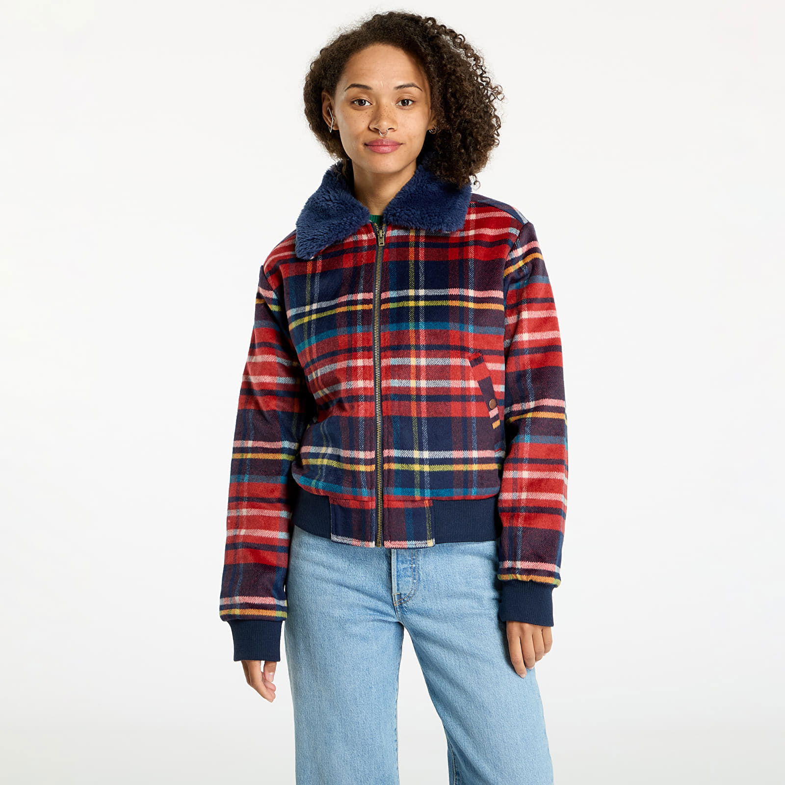 Aviator Jacket Red Tartan