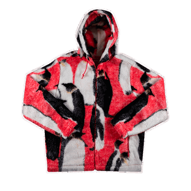 Bunda Supreme Penguins Hooded Fleece Jacket Rôznofarebný | FW20J73 PINK, 0