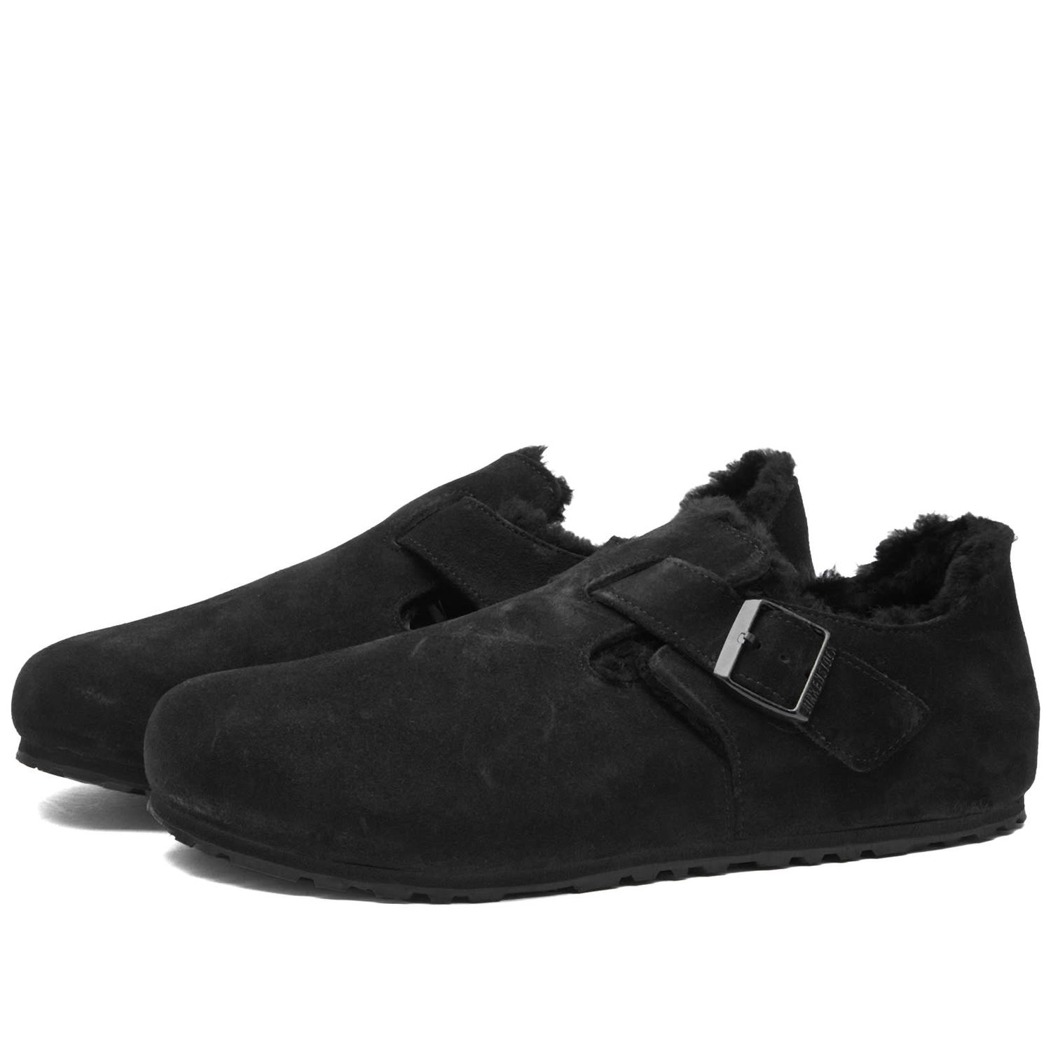 Tenisky a topánky Birkenstock London Shearling Black Suede Čierna | 1014960, 0