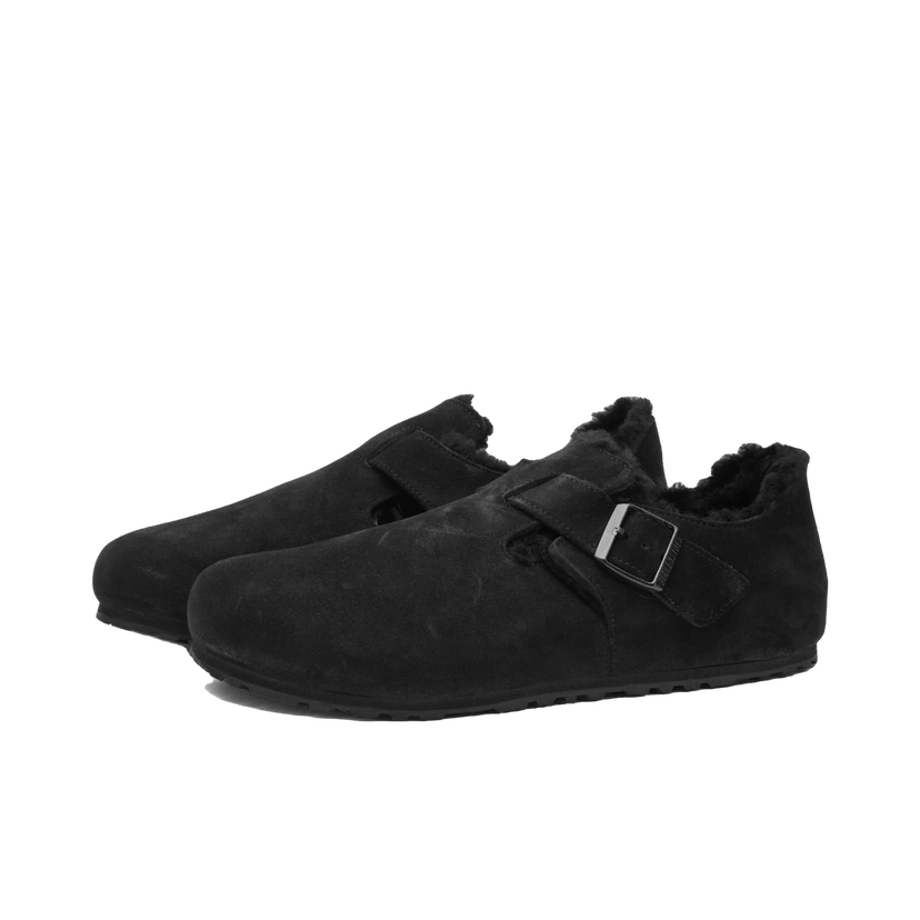 Tenisky a topánky Birkenstock London Shearling Black Suede Čierna | 1014960