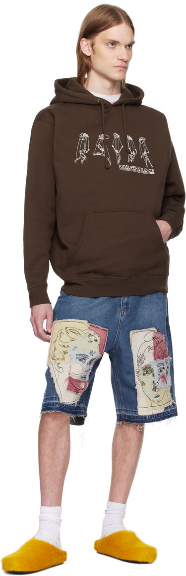 Mikina KidSuper KidSuper String Puppet Hoodie Hnedá | SS25-HD-02, 3