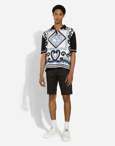 Šortky Dolce & Gabbana Men's Solid Black Casual Shorts Čierna | GY6GMTFUFHVB0665, 1