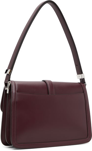 Taška cez rameno Max Mara Bianca Leather Shoulder Bag Vínová | 2524516172600, 2
