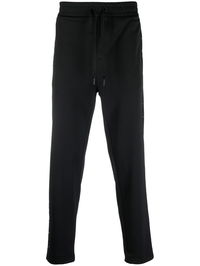 Studded Drawstring Track Pants Black
