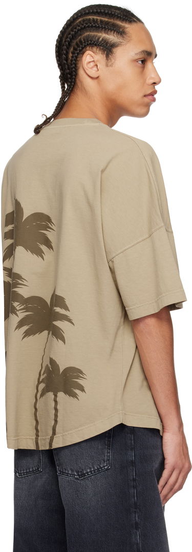 Tričko Palm Angels Palm Angels Palms Over T-Shirt Béžová | PMAA002S25JER0046161, 2