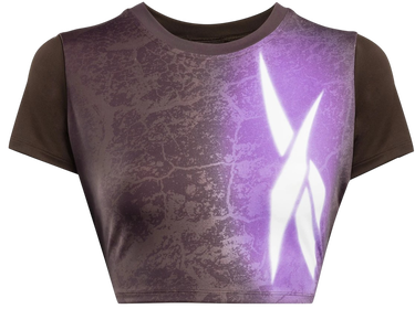 Crop Top Reebok Lux Bold Cropped T-Shirt Fialová | 100205572, 4