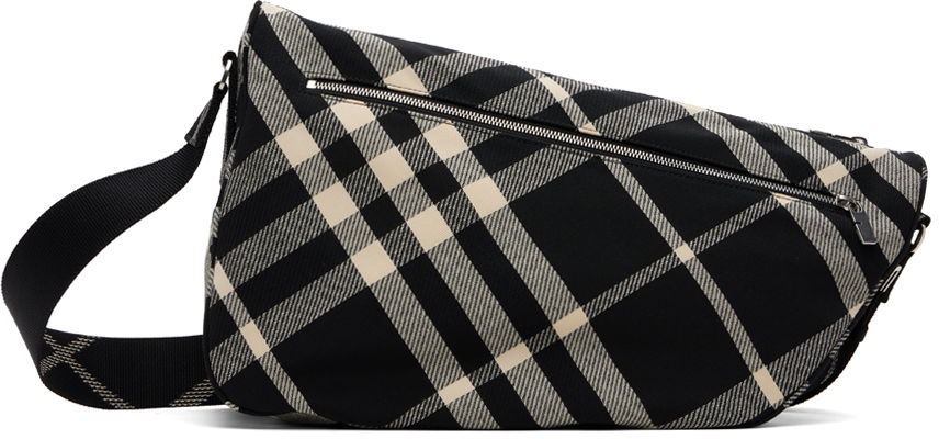 Taška cez rameno Burberry Burberry Large Shield Bag Čierna | 8089304, 0