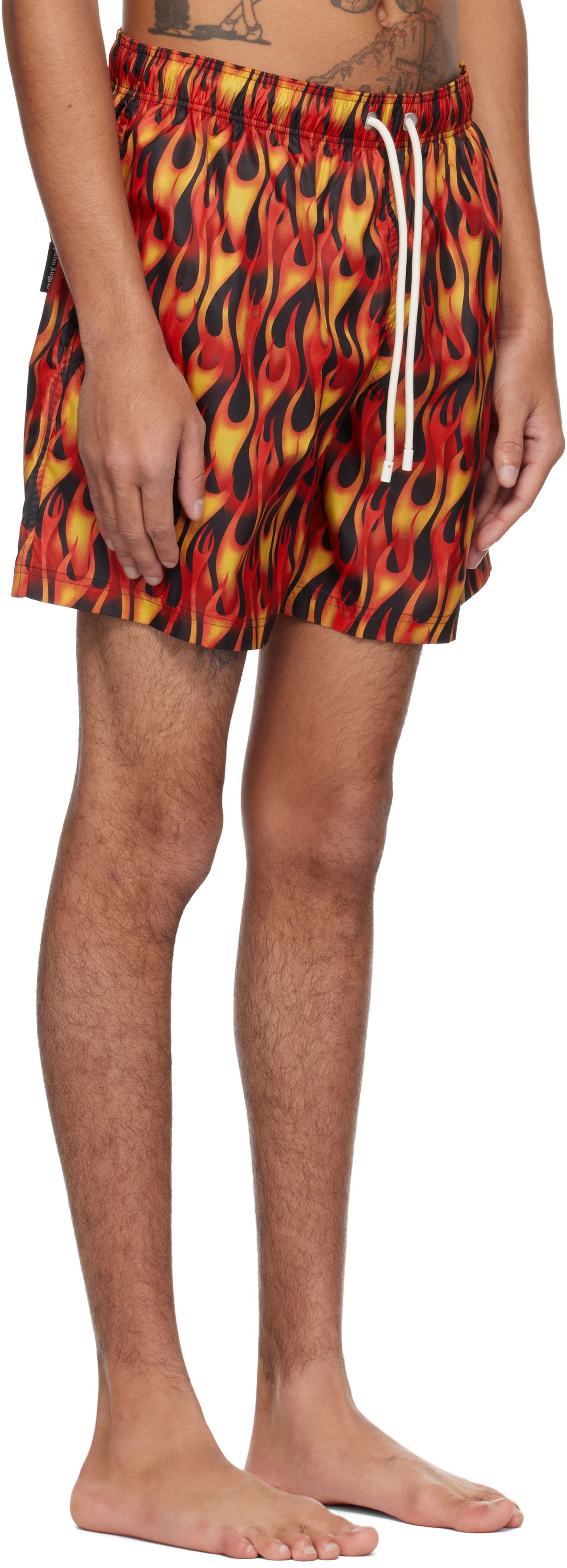 Plavky Palm Angels Palm Angels Flames Swim Shorts Rôznofarebný | PMFD012S25FAB0072518, 1