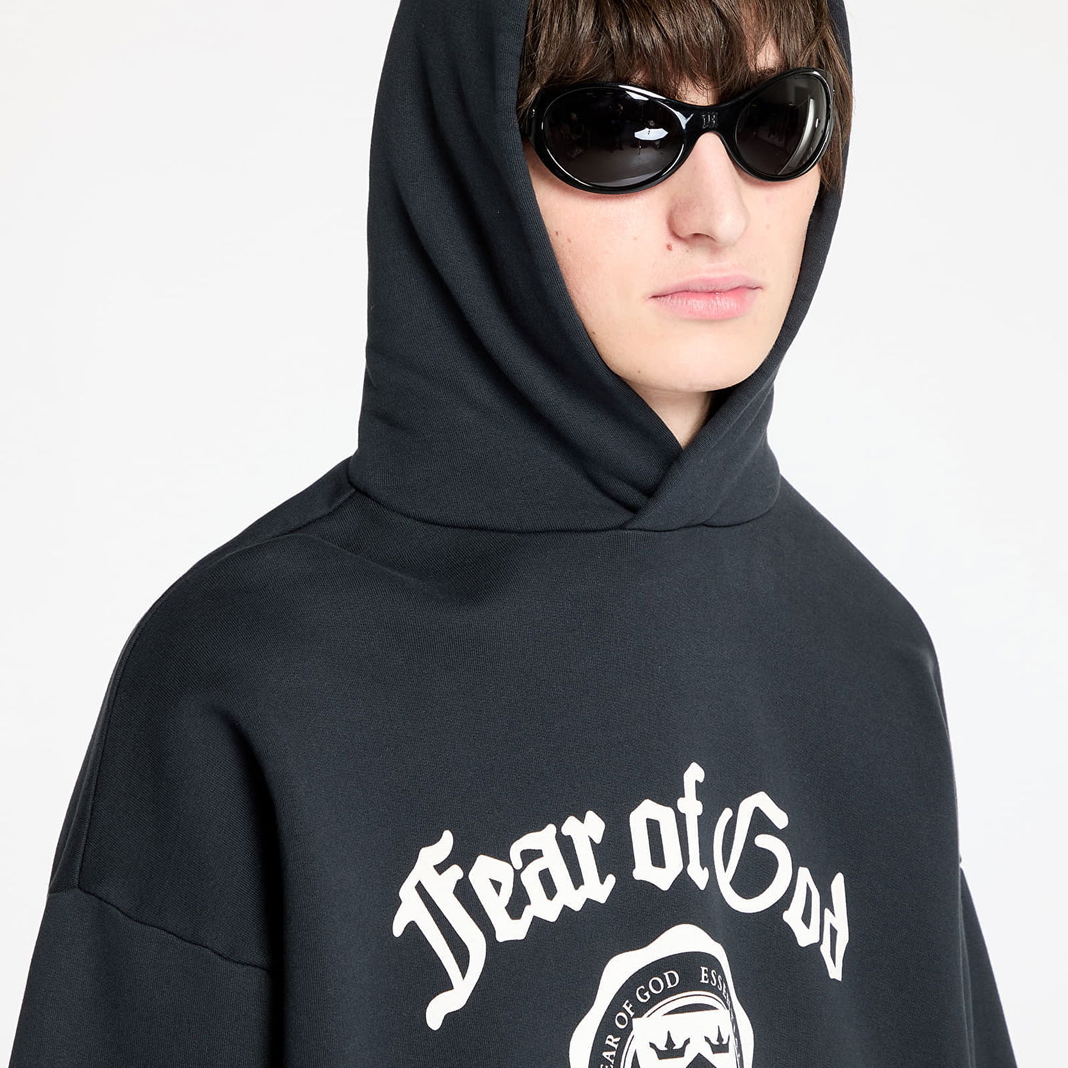 Mikina Fear of God Heavy Fleece Vintage Shrunken Hoodie Čierna | 192HO246210F-001, 1