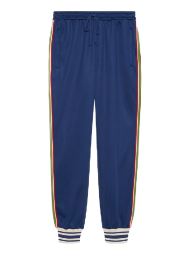 Tepláky Gucci Technical Jersey Jogging Pant Navy | 650041 XJC5O 4030