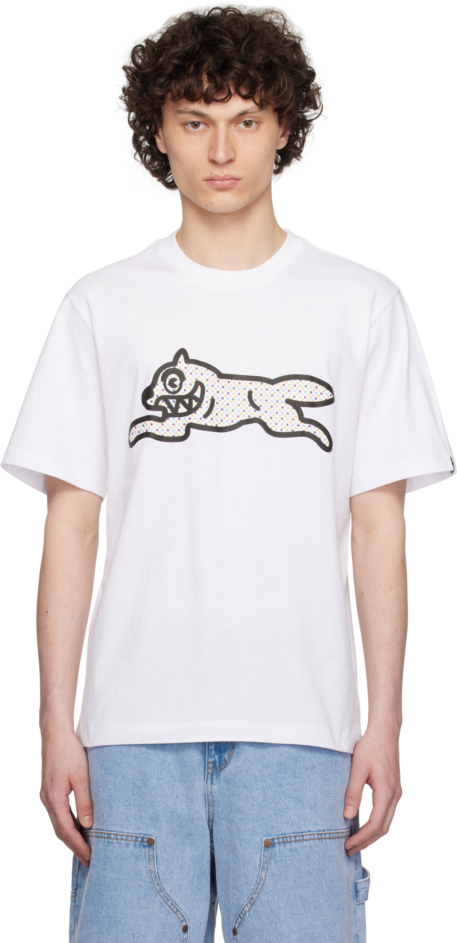 Tričko BBC IceCream ICECREAM Polka Dot Running Dog T-Shirt Biela | IC25254, 0