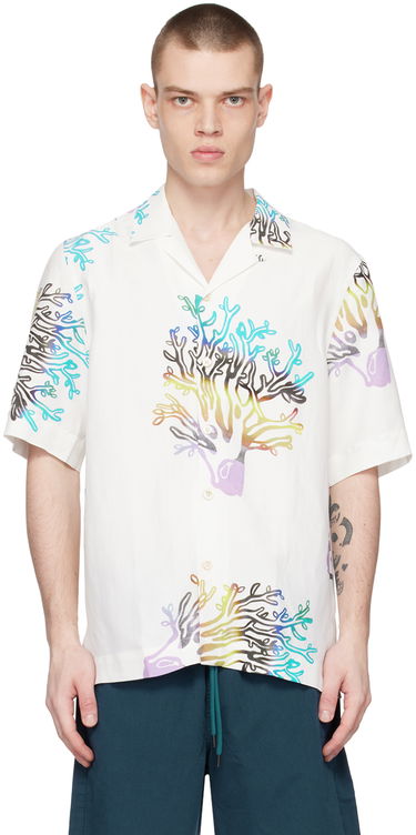 Košeľa Paul Smith Paul Smith Coral Print Resort Shirt Biela | M1R-905U-K01924-02, 0