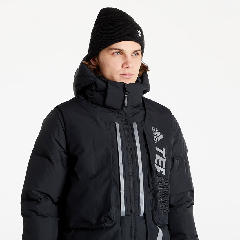 Parka adidas Performance Long Down Jacket Čierna | H13853