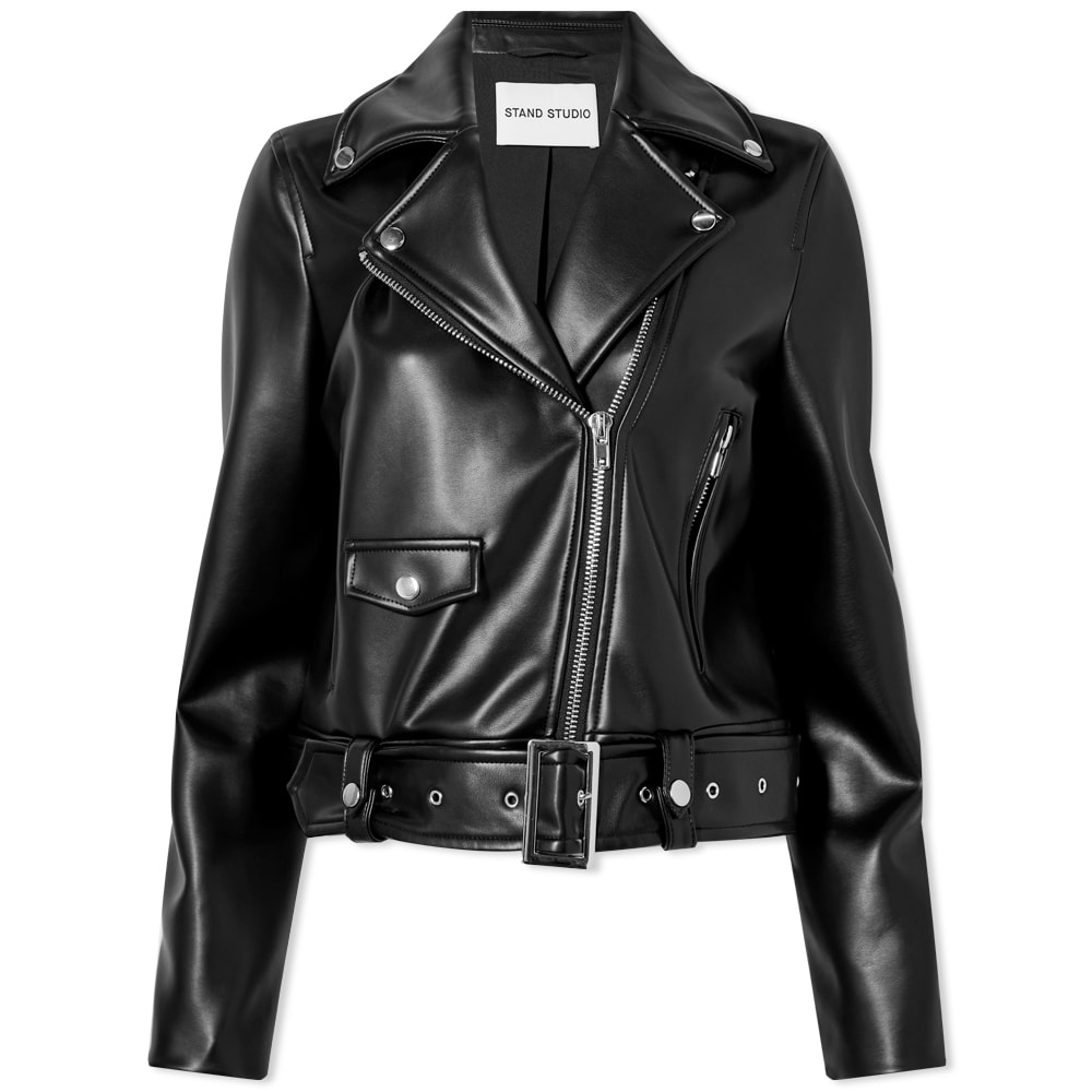 Esmeralda Faux Leather Biker Jacket