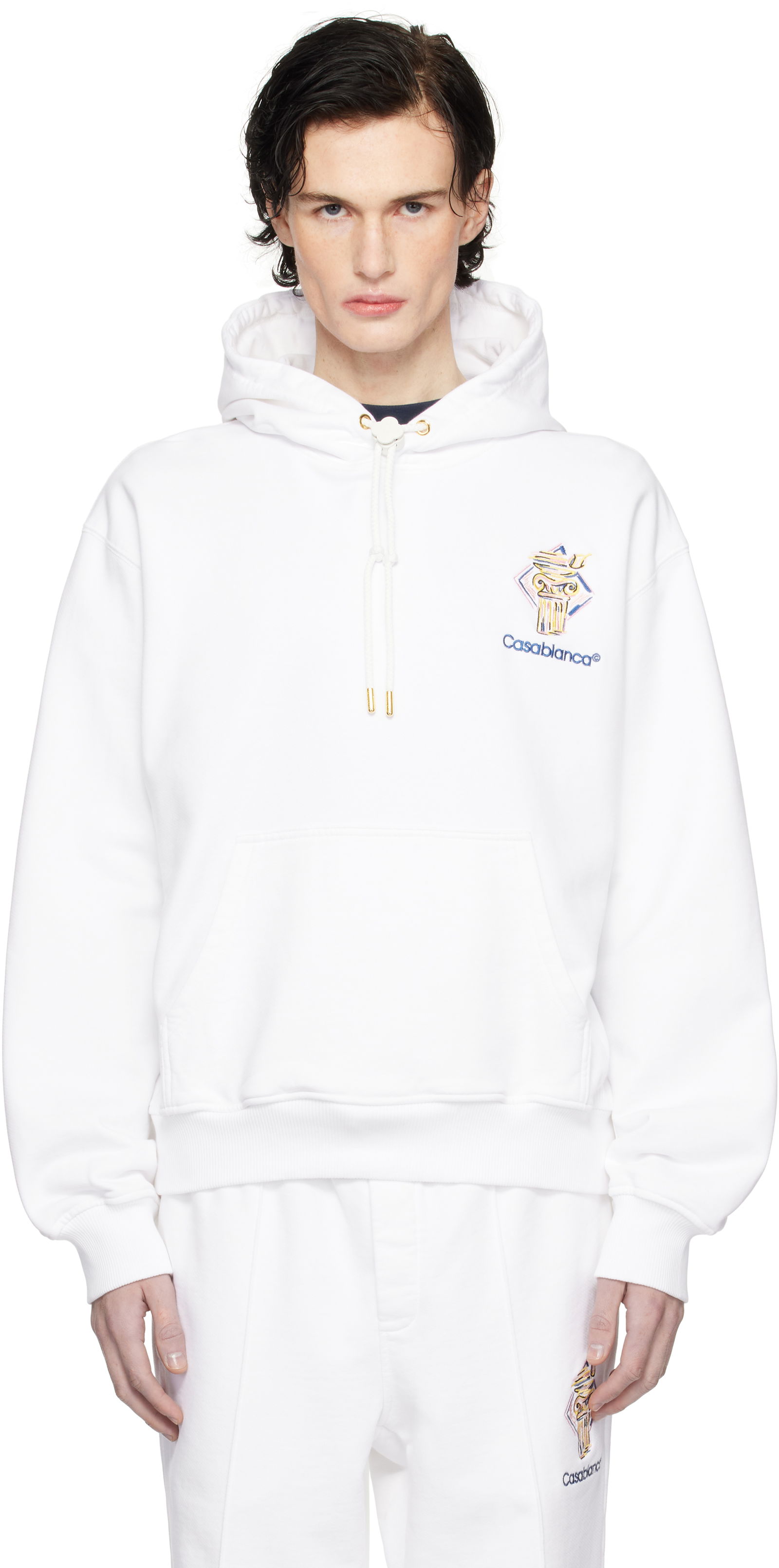 Diamond Column Print Hoodie