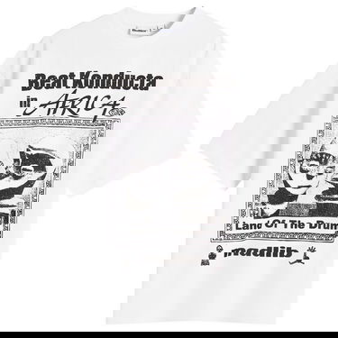 Tričko Butter Goods Beat Konducta Africa Land Of The Drum Madlib Graphic T-Shirt Biela | BGMAD101-WHT, 1