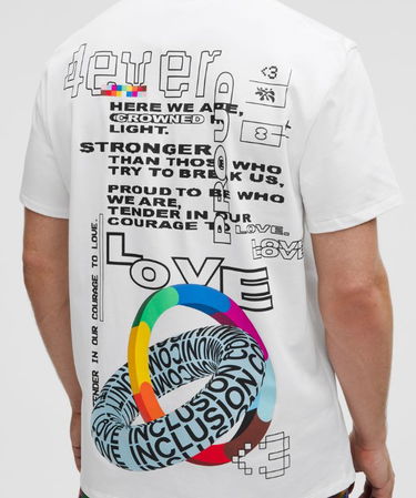 Tričko lululemon Pride Jersey T-Shirt Biela | prod11890047, 6