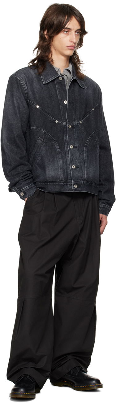 Bunda sage NATION SAGE NATION Jiji Denim Jacket Čierna | S084 DENIM JIJI JACKET, 3