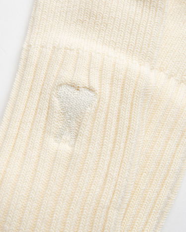 Ponožky AMI AMI Paris ADC Two Tone Ribbed Socks EU 43-46 Biela | USC022.379-635, 1