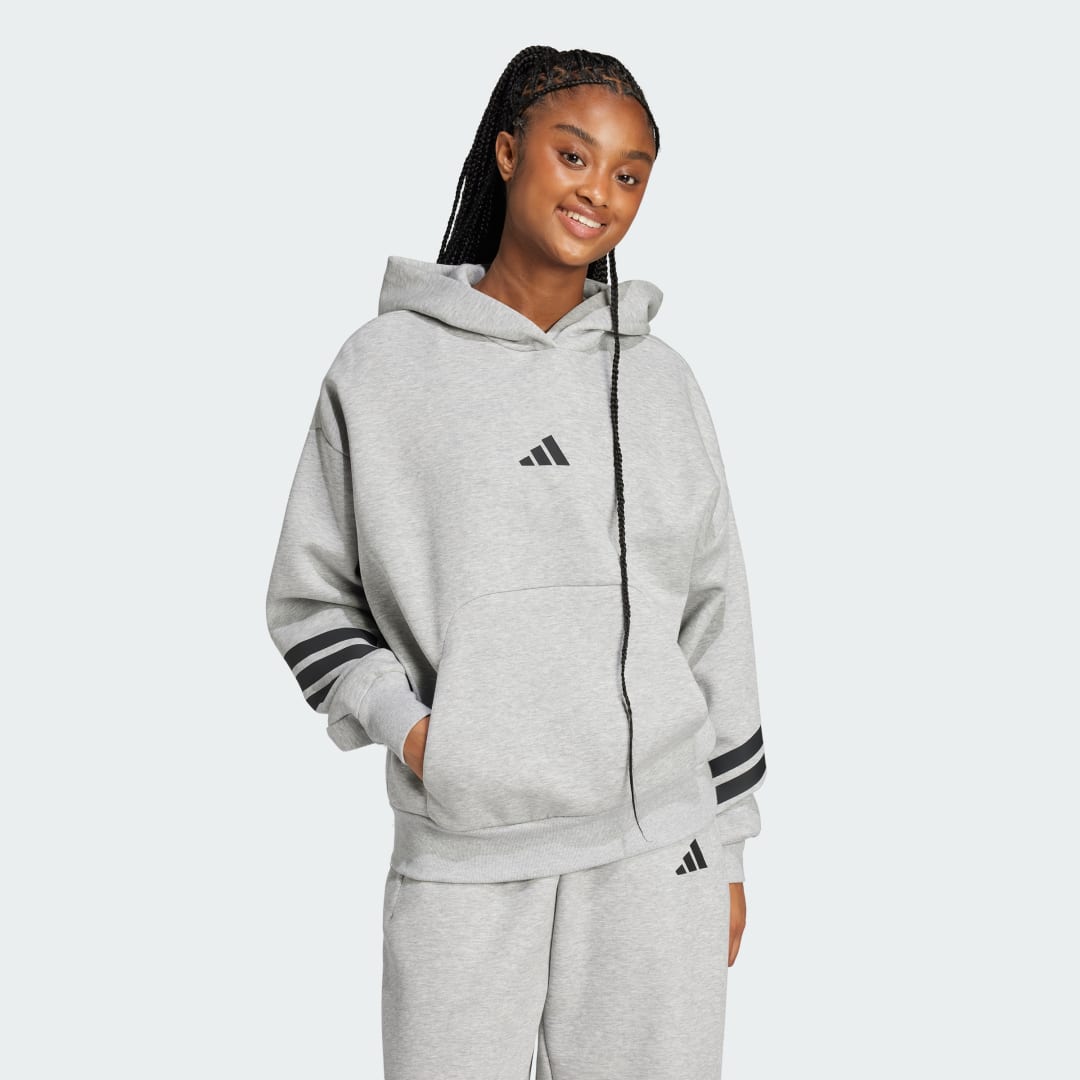 3-Stripes Hoodie with Drawstring