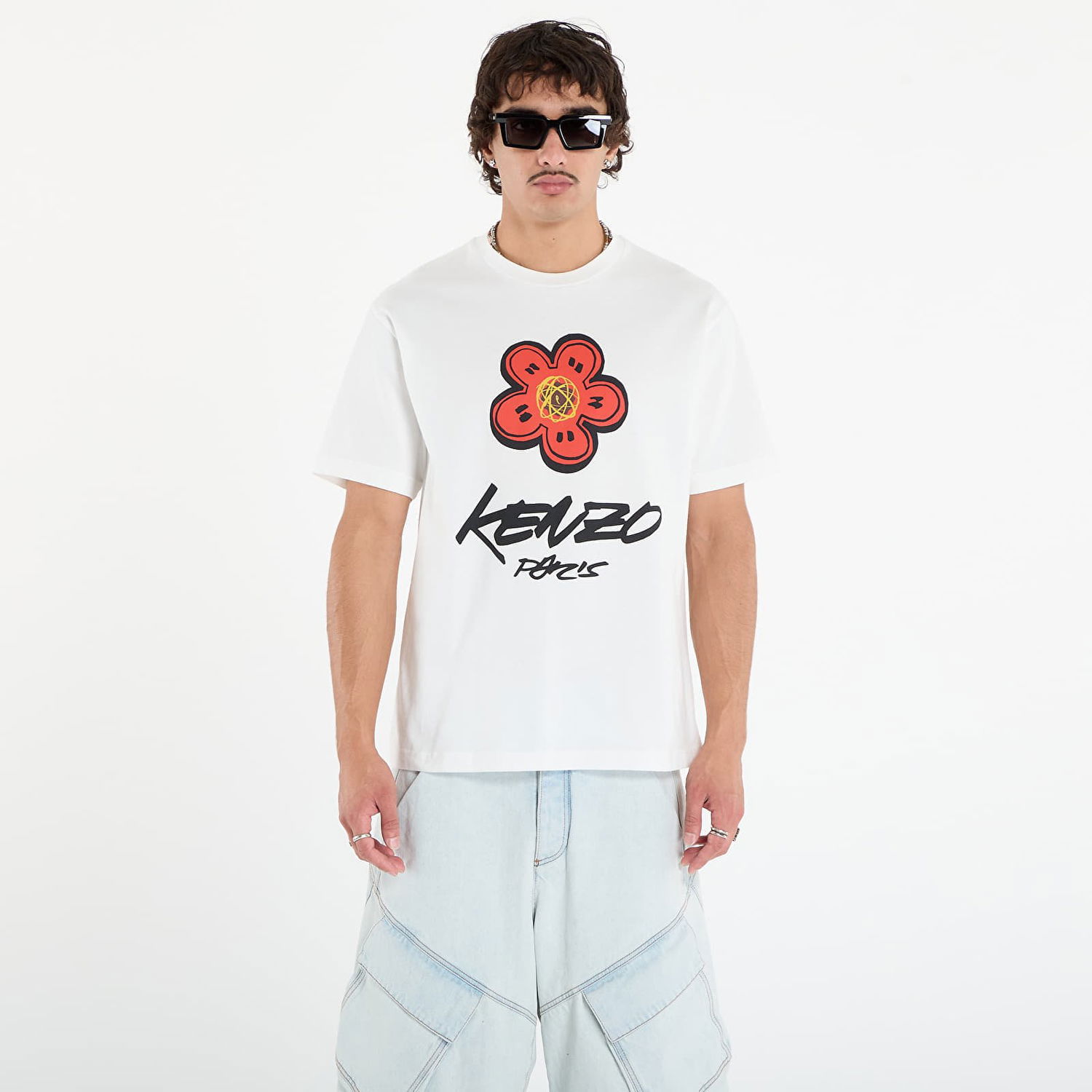 Tričko KENZO KENZO x FUTURA 2000 T-Shirt Biela | FF65TS2654SG.02, 0