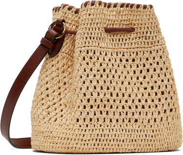 Kabelka Stella McCartney Stella McCartney Falabella Raffia Crochet Bucket Bag Béžová | 7B0153WP0376, 2