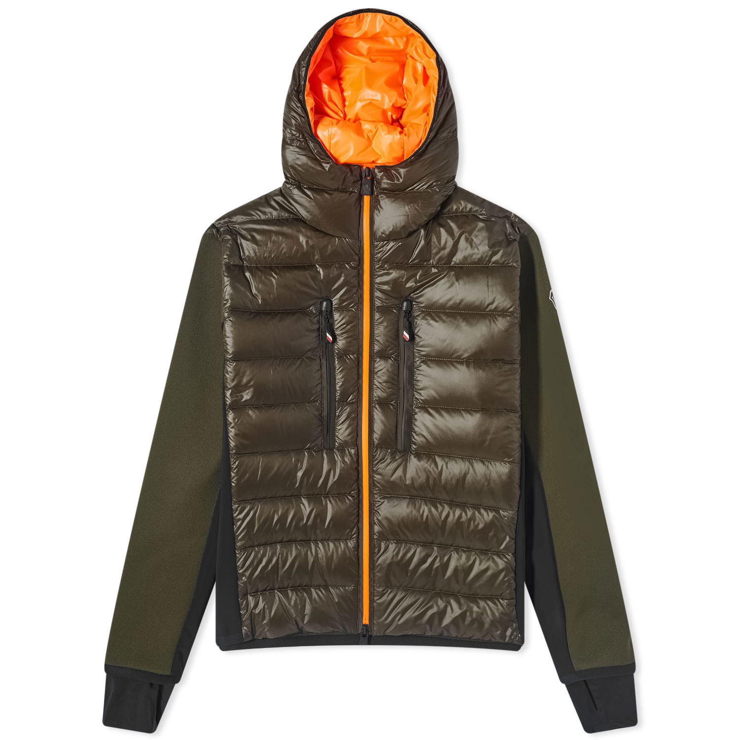 Prešívaná bunda Moncler Grenoble Padded Knit Jacket Khaki Zelené | 9B000-08-C9043-835, 0